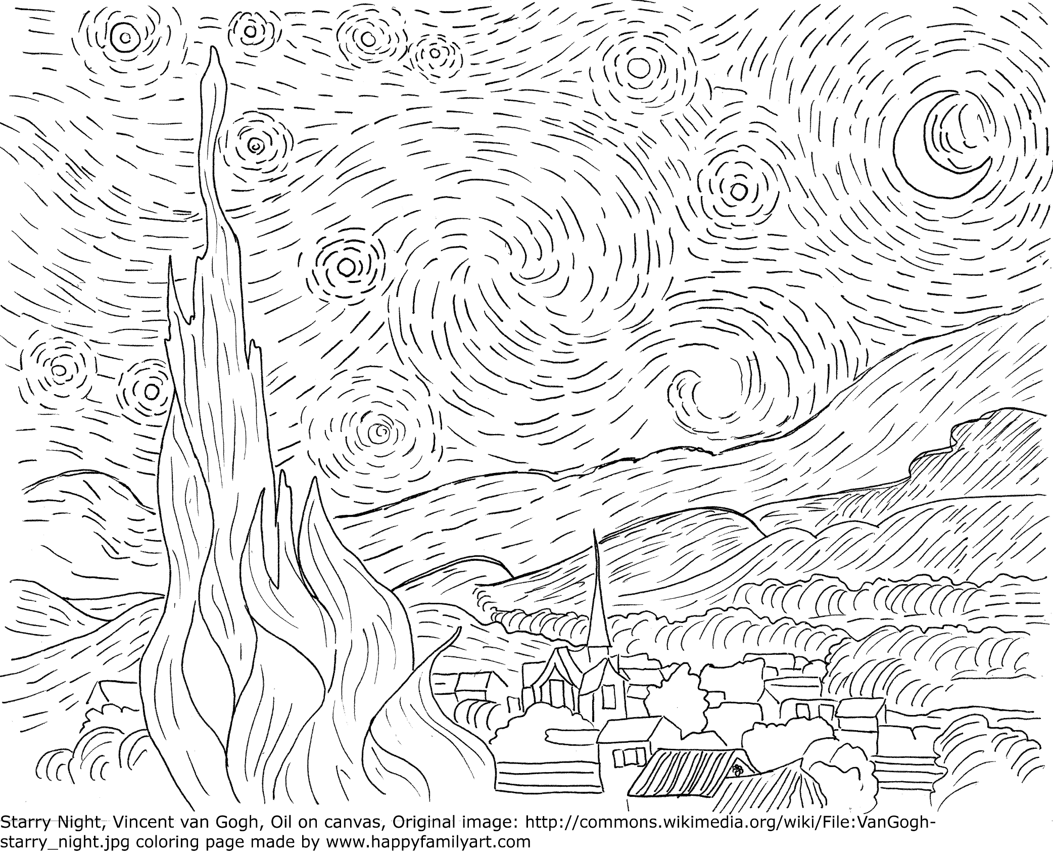 paintings coloring pages - photo #44