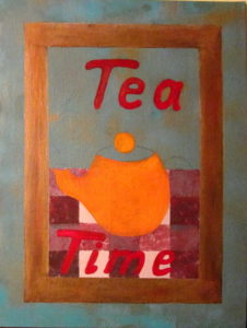 Coffee and Tea Acrylic Painting