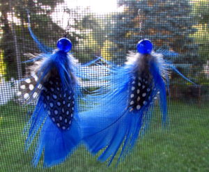 How to make feather earrings