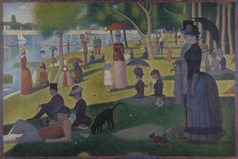 Pointillism Georges Seurat Art Lesson Happy Family Art