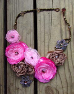 Silk Flower Necklace Tutorials