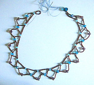Beaded Lace Necklace Tutorial