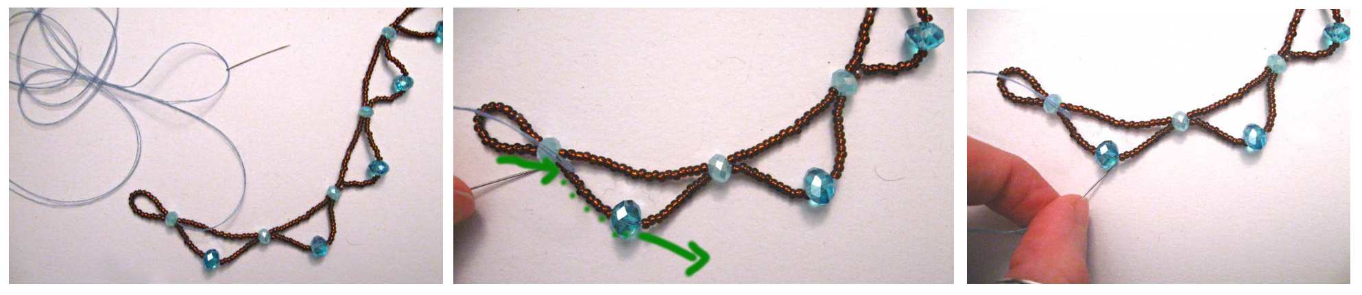 Beaded Lace Necklace Tutorial