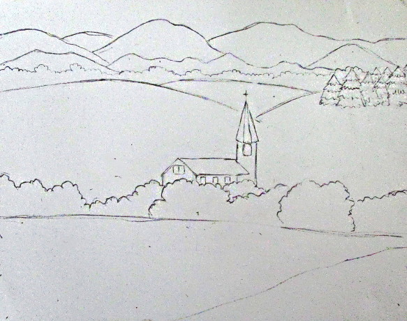 Featured image of post Landscape Drawing For Kids / Here is a fun art lesson for kids on how to draw a landscape.