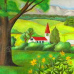 Color Pencil Landscape Drawing Learn To Draw