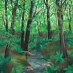 How To Paint A Forest In Acrylic Paint Art Lessons