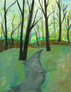 How To Paint A Forest In Acrylic Paint