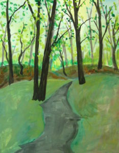 How To Paint A Forest In Acrylic Paint