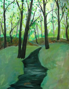 How To Paint A Forest In Acrylic Paint