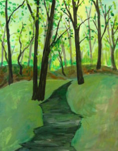 How To Paint A Forest In Acrylic Paint