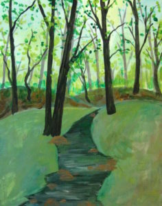 How To Paint A Forest In Acrylic Paint