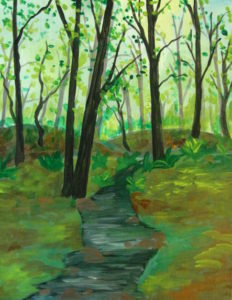 How To Paint A Forest In Acrylic Paint