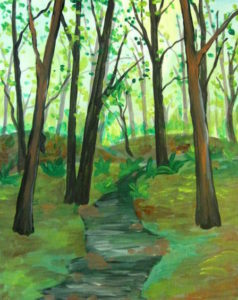 How To Paint A Forest In Acrylic Paint