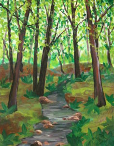 How To Paint A Forest In Acrylic Paint