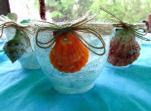 Fun Seashell Candleholders Tutorial