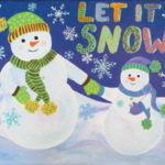 Snowman Acrylic Painting Tutorial