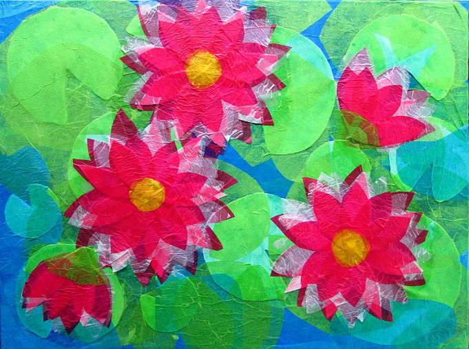 tissue paper collage art projects for kids