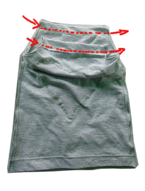 Recycled T-shirt Dress Tutorial