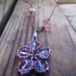 Bead And Wire Cherry Blossom Necklace Instructions Happy Family Art DIY Jewelry