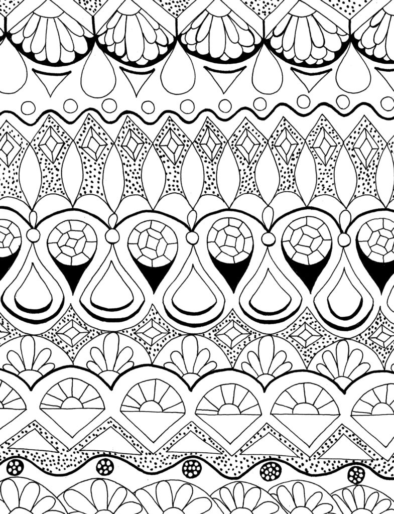 Free Abstract Coloring Page