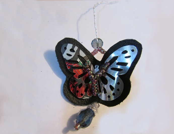 Condo Blues: How to Make a Recycled Aluminum Can Butterfly Necklace