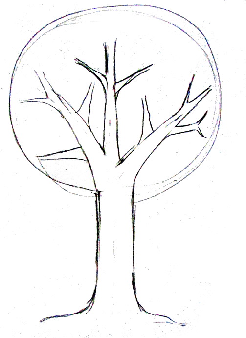 How To Draw A Tree Happy Family Art Christmas tree of doodles stars. how to draw a tree happy family art