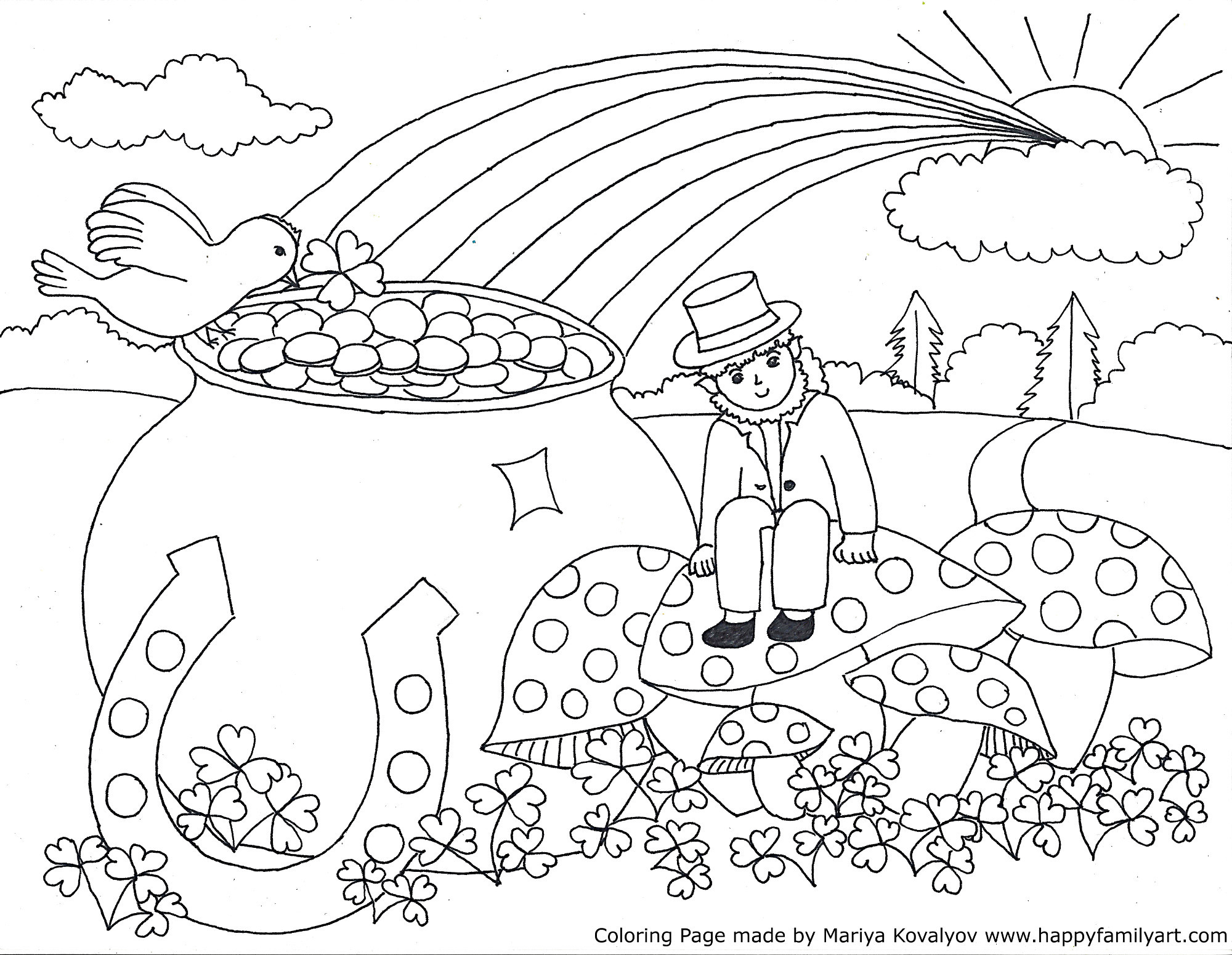 Pointillism For Kids Templates