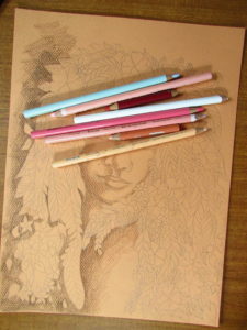 How to draw a face in colored pencil how to color in a face