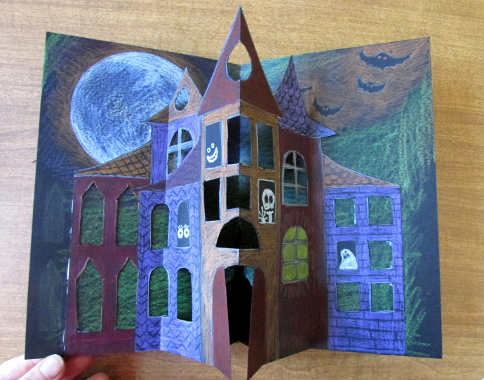 thespian Fyrretræ Albany How To Make A Spooky Halloween Pop Up Card - Happy Family Art