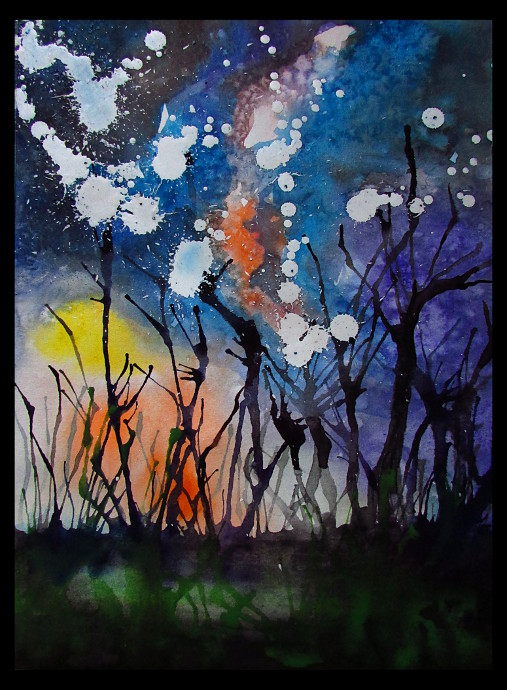 Fun Watercolor Galaxy And Space Paintings