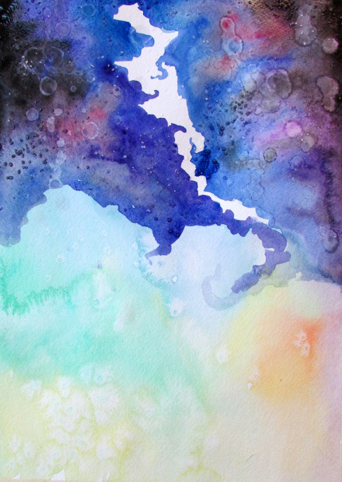 Fun Watercolor Galaxy and Space Paintings 