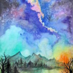 Fun Watercolor Galaxy and Space Paintings Watercolor Art Lessons