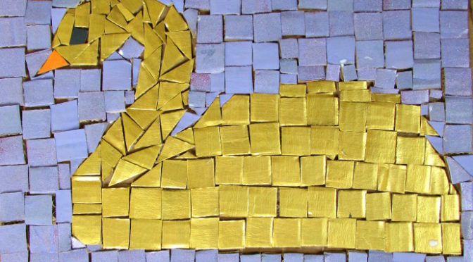 Recycled Mosaic Tiles Art Lesson