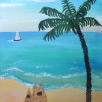 How To Paint a Tropical Beach