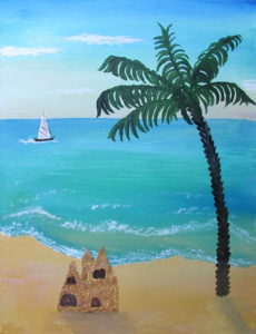 How To Paint a Tropical Beach