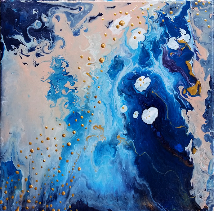 Painting with Liquitex Pouring Medium