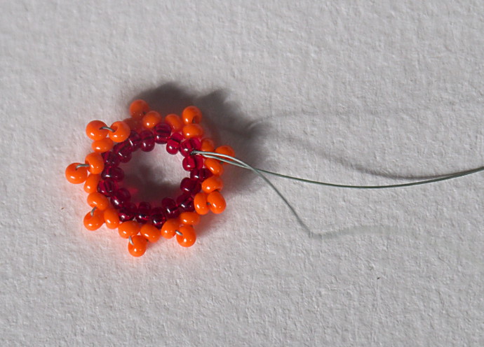 Rainbow Beaded Earrings