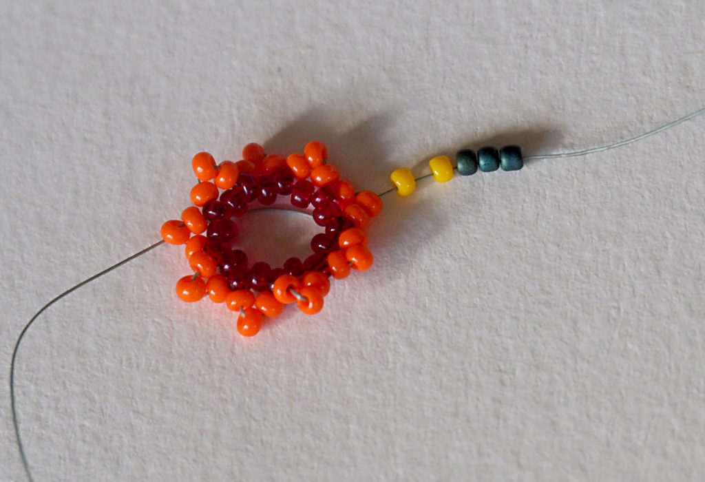 Rainbow Beaded Earrings