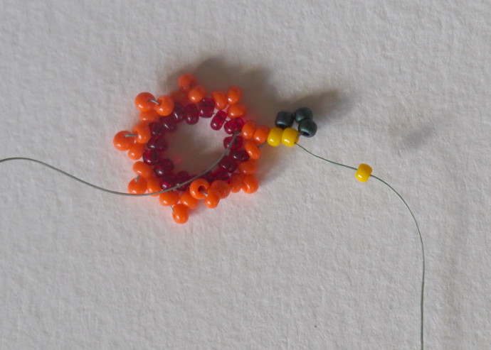 Rainbow Beaded Earrings