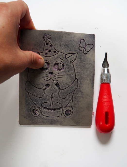 Linocut Kit, Beginner Linocut, Includes Video Tutorial