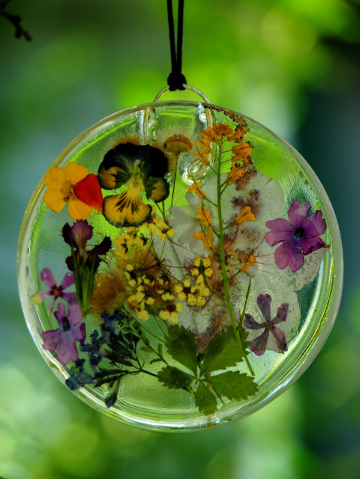 Clear Resin Bead Flower Petal Bracelet Made Using YOUR Flower