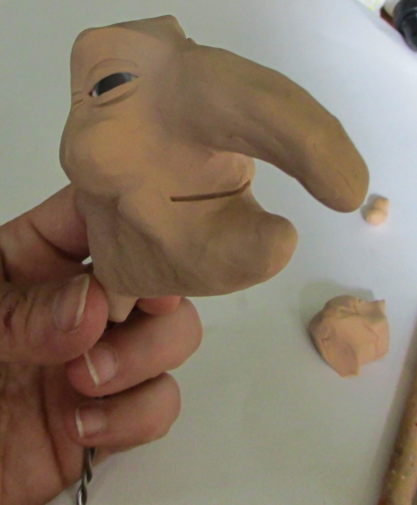 Sculpting a face