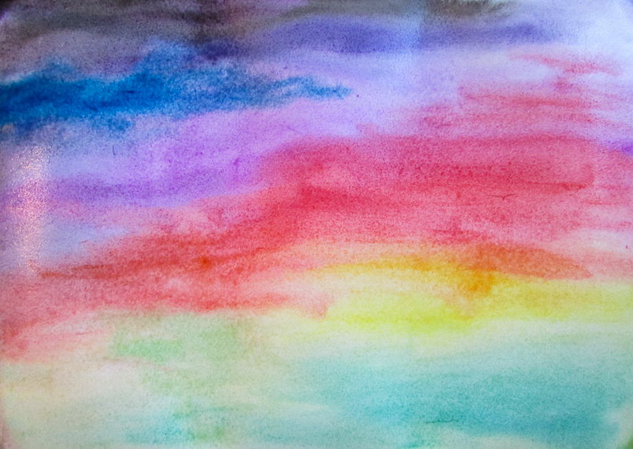 How To Paint a Sunset With Watercolors