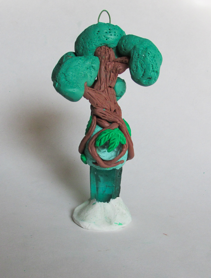 Polymer Clay and Crystal Magical Tree 