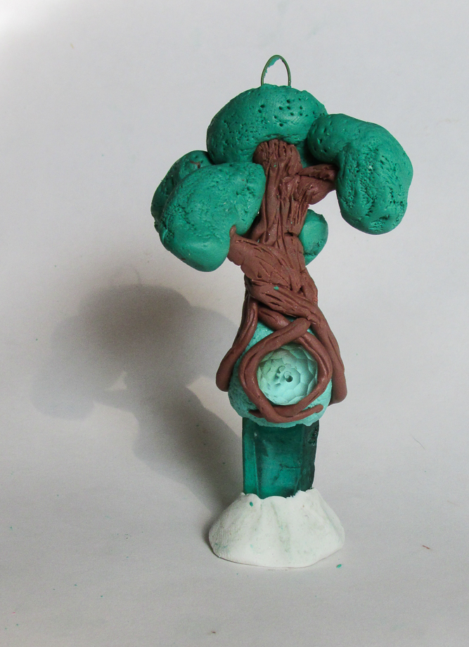 Polymer Clay and Crystal Magical Tree