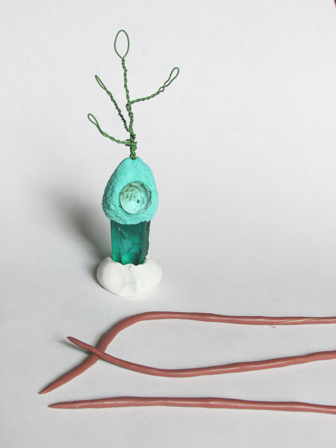 Polymer Clay and Crystal Magical Tree 